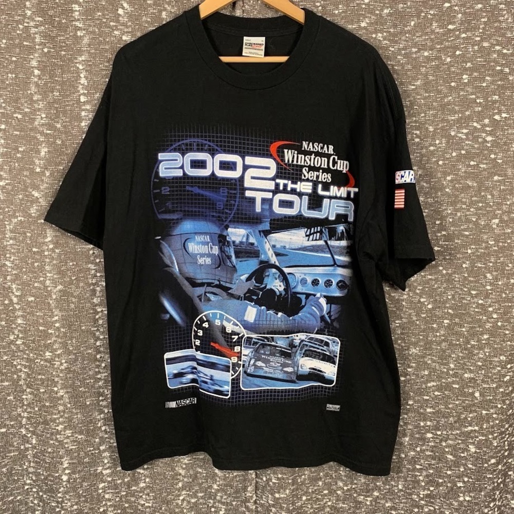 Vintage NASCAR Winston Cup Series 2002 The Limit Tour Shirt Double Sided Size XL